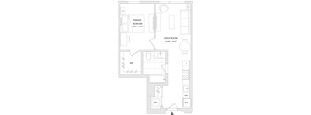 A floor plan of a unit