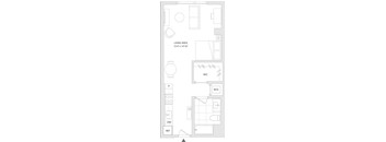A floor plan of a unit