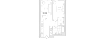 A floor plan of a unit