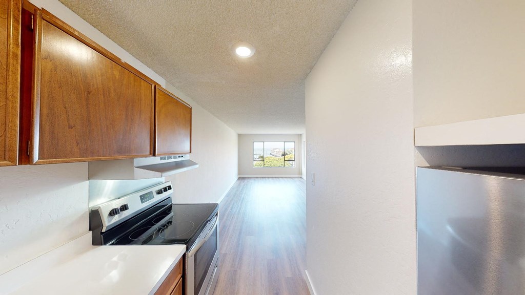 our apartments have a modern kitchen with stainless steel appliances