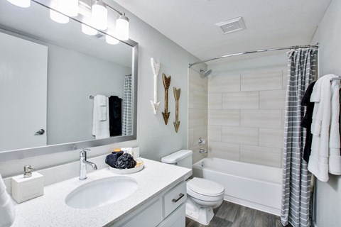 our apartments offer a bathroom with a bathtubat The Julia, Mesa, AZ