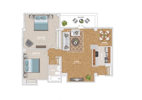 king floor plan