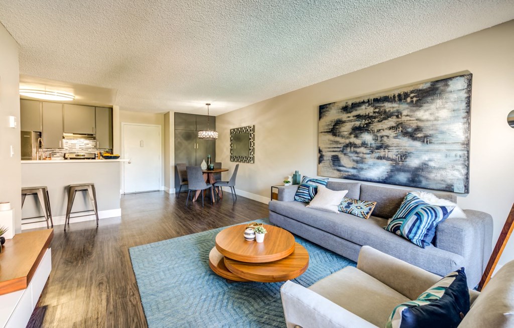 Living room Interior at The Chadwick, Los Angeles, CA, 90004