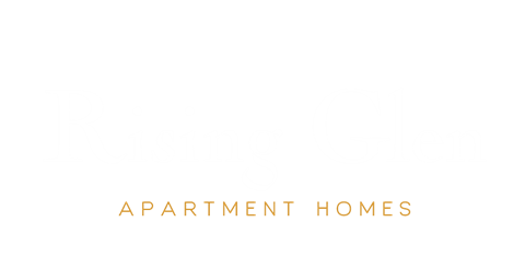 the logo of apartment homes against a white background