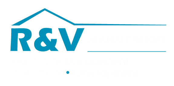 the logo for real estate management and investment development