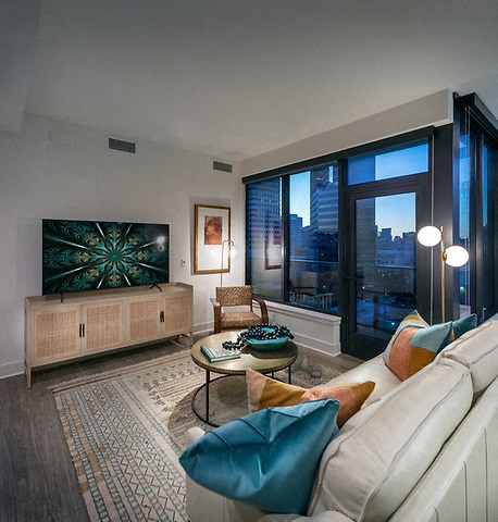 Living room at Stanza Little Italy, California, 92101