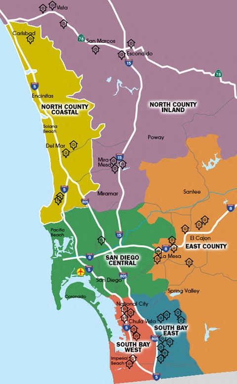 a map of the east coast