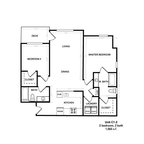 2 Bedroom 1065