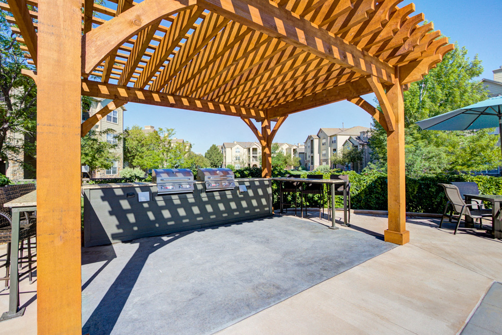 Outdoor seating area complete with bbq and terrace