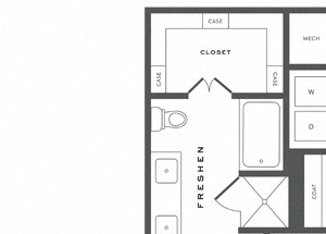 One Bedroom Floorplan