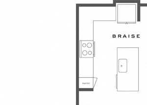 One Bedroom Floorplan
