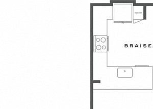 One Bedroom Floorplan