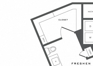 One Bedroom Floorplan