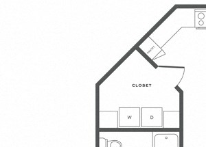 One Bedroom Floorplan