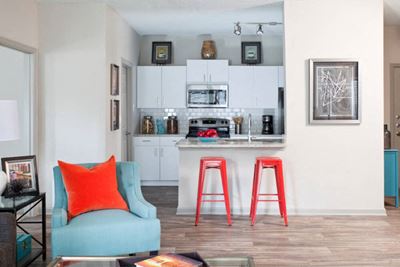 Open Kitchen Floor Plan at 1000 Spalding Apartment Homes, Georgia, 30350