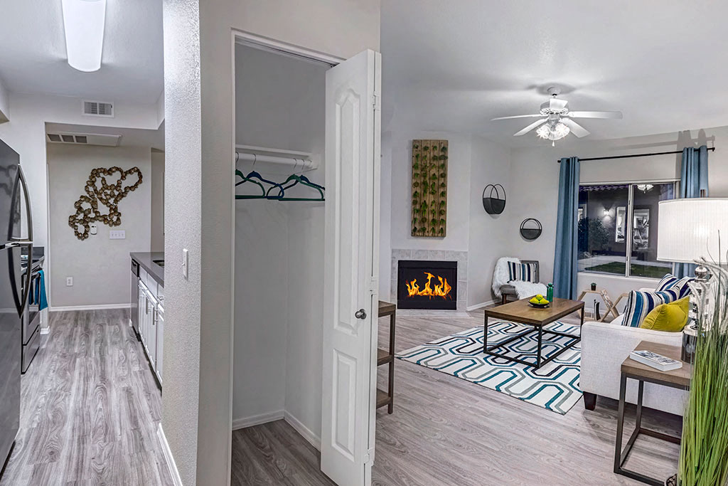 Living Room Closet at Springs at Continental Ranch, Tucson, Arizona