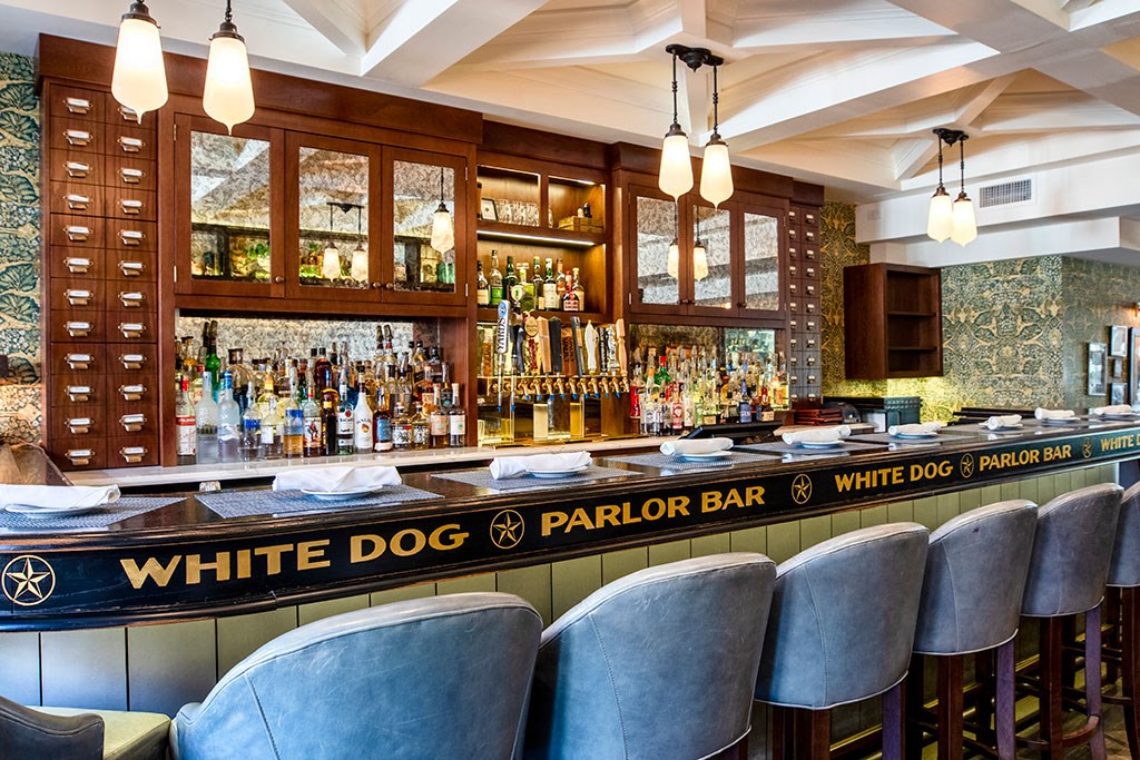 the bar at white dog parlor bar