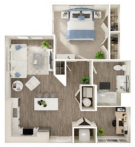 One bedroom one bathroom