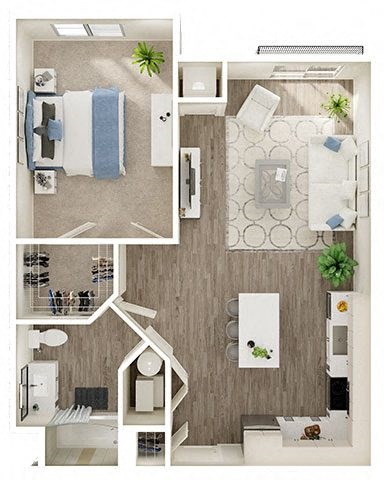 One bedroom one bathroom