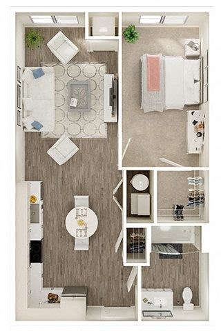 One bedroom one bathroom