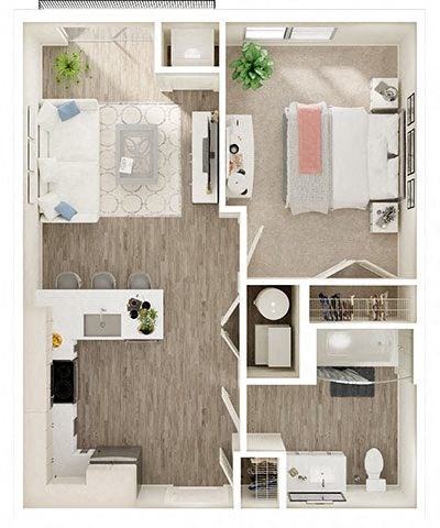 One bedroom one bathroom