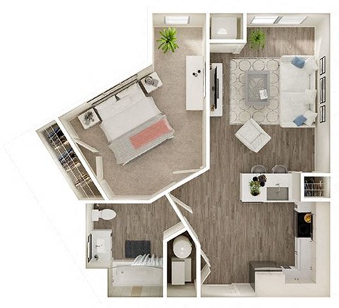 One bedroom one bathroom