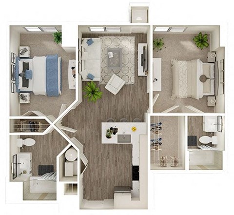 Two bedroom Two bathroom