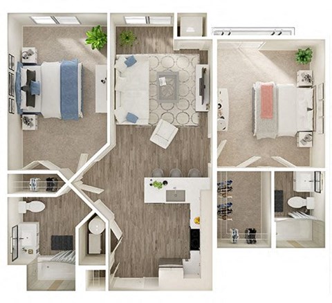 Two bedroom Two bathroom