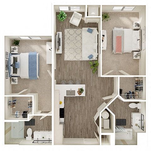 Two bedroom Two bathroom