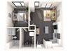 A14 1x1 696 Sqft