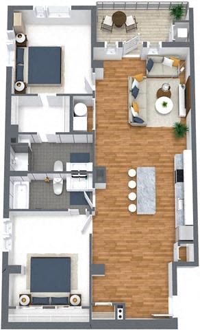 Cascade Two Bedrooms Two Bathrooms