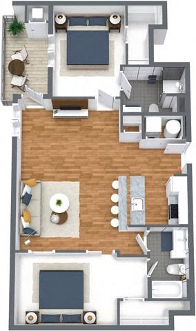 Downstream Two Bedrooms Two Bathrooms