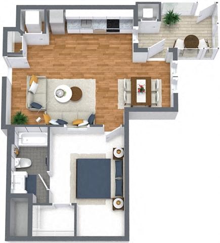 Edge One Bedroom One Bathroom