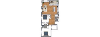 Hollywood Two Bedrooms Two Bathrooms