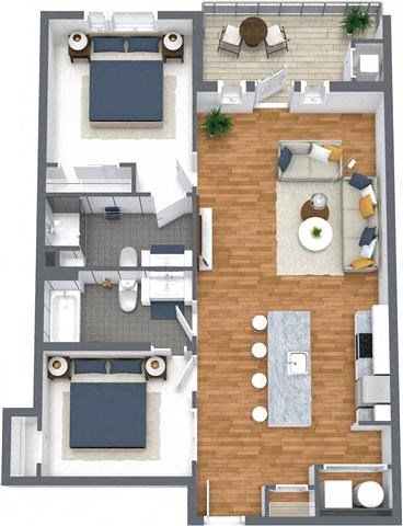 Rapid Two Bedrooms Two Bathrooms