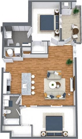 Ravine Two Bedrooms Two Bathrooms