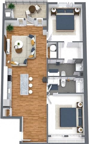 Waterway Two Bedrooms Two Bathrooms