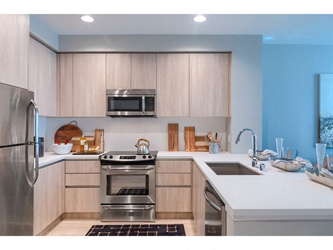 kitchen kitchen at Altana, Glendale, CA