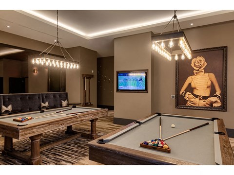 game room game room at Altana, Glendale, California