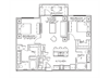 B1 2x2 975 Sqft