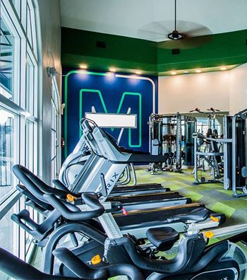 Fitness Center With Modern Equipment at The Met, Las Vegas, NV