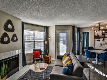 Clubroom With Fireplace Clubroom With Fireplace at The Met, Nevada, 89108 - Photo Gallery 4