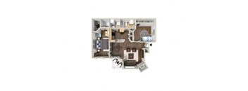 The Trend Floor Plan at The Met, Las Vegas, 89108