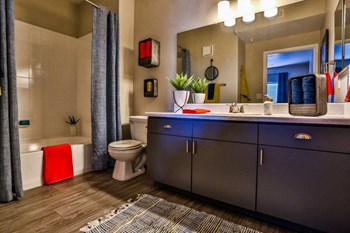 apartment bathroom apartment bathroom at Sunstone, Las Vegas, 89147 - Photo Gallery 5