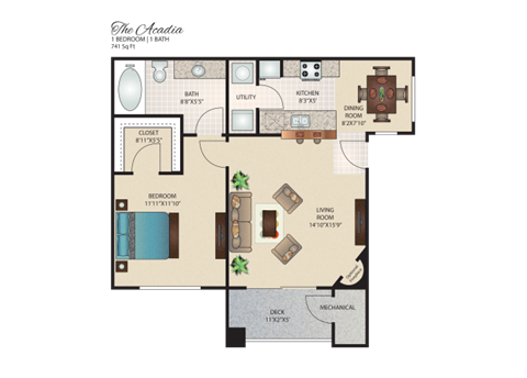 The Acadia Floor Plan at Sunstone, Las Vegas, NV, 89147