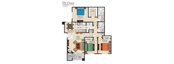 The Denali Floor Plan at Sunstone, Las Vegas, 89147