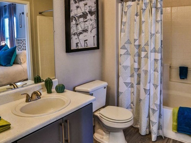 Bathroom With Bathtub at Solitude at Centennial, Nevada, 89131