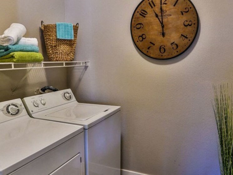 washer and dryer at Solitude at Centennial, Las Vegas