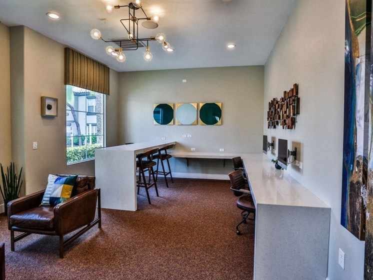 business lounge area at Solitude at Centennial, Las Vegas, NV