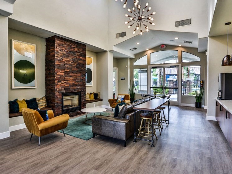 clubhouse seating area at Solitude at Centennial, Las Vegas, NV, 89131